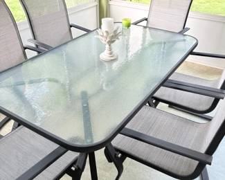 Patio table with 6 chairs
