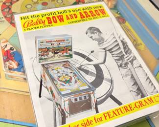 Vintage advertisement re:  Pin Ball Machine