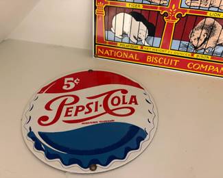 Vintage (1992) reproduction enamel signs