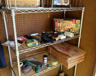 Gardening tools and storage rack