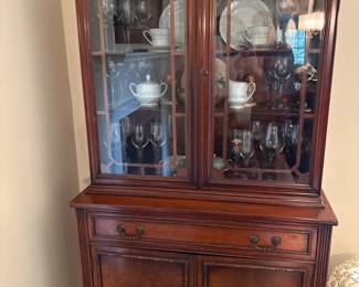 China hutch with drawer and lower cabinet
