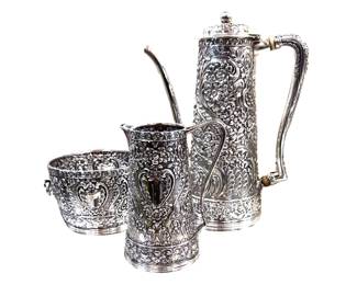 Antique Tiffany Sterling Silver Set 1880s