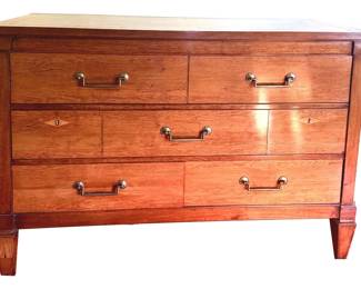 Regency Style Blonde Wood chest