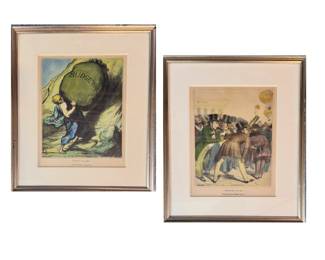 Satirical lithographs