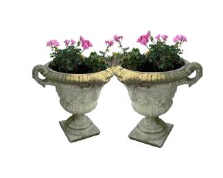 Huge planter pair