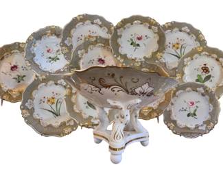 1830 Coalport Dessert Set for 12