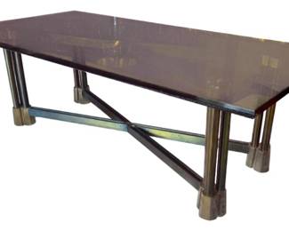 MCM smoked glass cocktail table