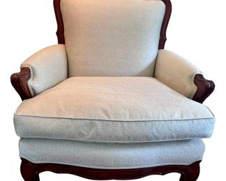 One of a pair of contemporary bergeres