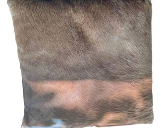 Cowhide Throw Pillow