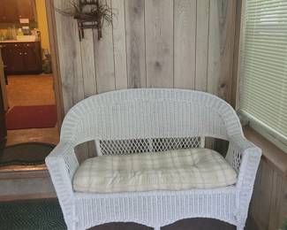 wicker couch