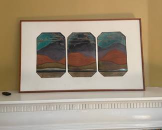 Ceramic Pottery Wall Plaque by Christopher Breuer