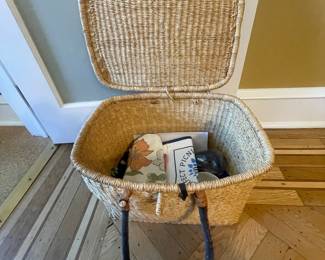 Woven Wicker Picnic Basket
