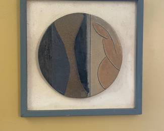 Ceramic Pottery Wall Plaque by Christopher Breuer