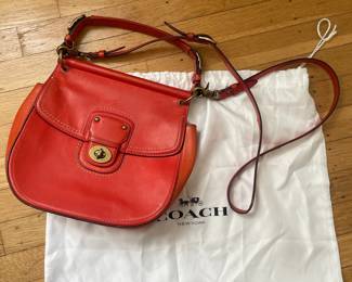 Coach Willis Legacy 70th Anniversary Vermillion Leather Crossbody Bag