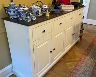 Coastal Hampton Style Buffet Sideboard