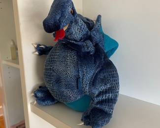 Folkmanis Blue Three-Headed Dragon Hand Puppet