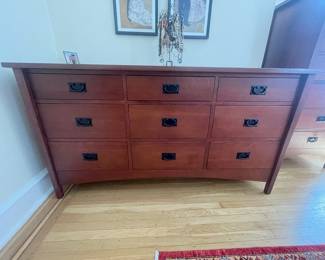 E&S Wood Creations Nine-Drawer Dresser