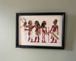 Egyptian Revival Cross Stitch Art