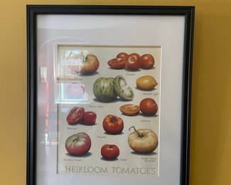 Heirloom Tomato Varieties Botanical Print
