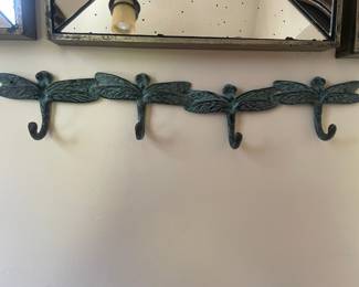 Cast Iron Dragonfly Coat Rack