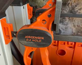 Pony Folding Workbench with Jorgensen E-Z Hold Clamp