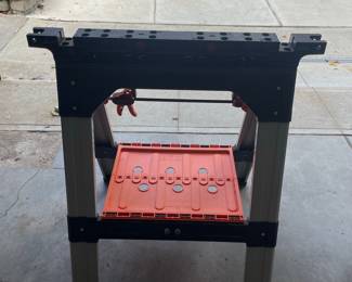 Pony Folding Workbench with Jorgensen E-Z Hold Clamp