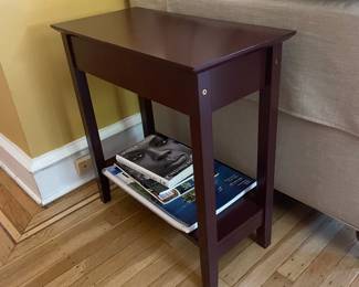Naomi Home Roxy Flip Top End Table with Storage, Espresso