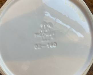 Hall China Octagonal Covered Casserole Dish with Ladle