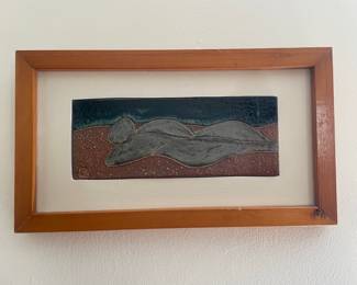 Ceramic Pottery Wall Plaque by Christopher Breuer