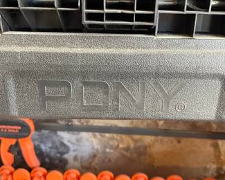 Pony Folding Workbench with Jorgensen E-Z Hold Clamp