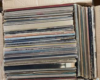 Collection of Media (Vinyl Records, CDs, and DVDs)