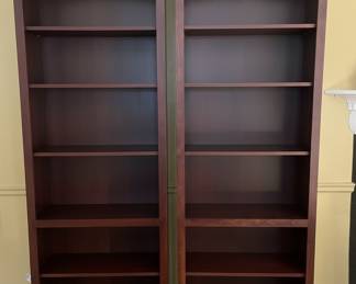 Pair of Contemporary Tall Bookcases