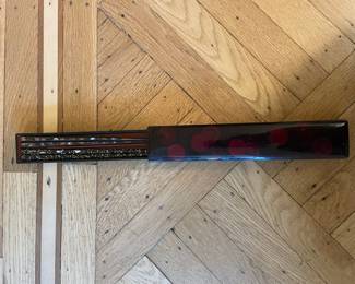 Vintage Japanese Tsugaru Lacquerware Chopsticks and Case