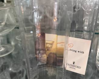 Waterford Crystal cut glass tumblers with original tag