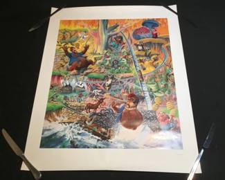 338h Disneyland Splash Mountain 1989 debut promo poster