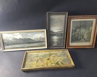 332 Group of vintage prints