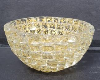 23 Mid century Murano style art glass bowl infused