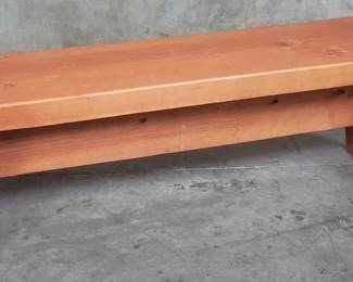 164 Custom made pine bench