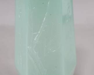 62 Vintage Asian jade glass vase