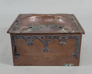 41 Antique Heintz sterling silver on bronze Arts