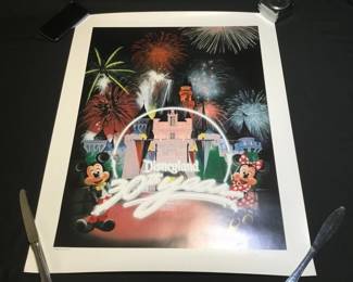 336h Disneyland 30 Years of Magic signed poster