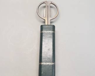 340 Vintage executive desk set scissors and letter