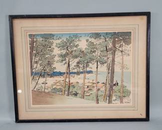 564 Vintage Jean Paul Alaux block print