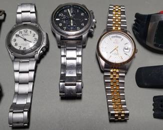 429 Group of watches, some Elgin, Casio, Fossil,