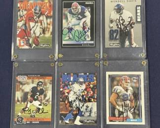 362h Lot of signed NFL football cards
