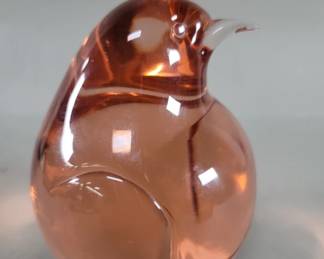37 Seguso Av hand blown penguin figure