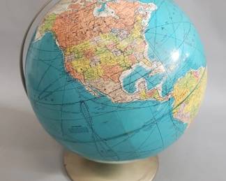 366 Vintage Rand McNally world globe