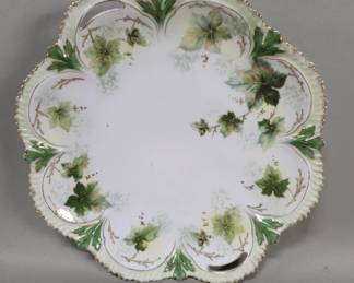 433 R. S. Prussia hand painted porcelain cake plate