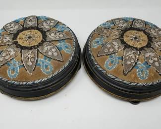 599 Pair of antique footstools