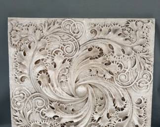 123 Swirling plaster on a panel wall art